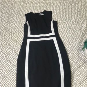 Calvin Klein midi black dress